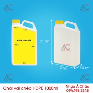 CAN VAI CHÉO HDPE 1000ML