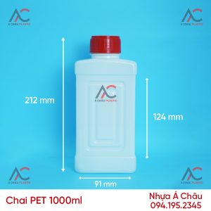 CHAI NHỰA PET 1000ML